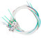 Jikoiuty Corde complete 1 set di 19 corde in nylon per arpa a sette corde, per arpa a sette corde