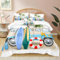 Merryword Fresh White King Tröster-Set Strand Camping Bettwäsche Set Natürlicher Hawaii-Stil Bettwäsche-Set Mode Tröster Set Jungen Mädchen Liebhaber Paare Bettwäsche Set