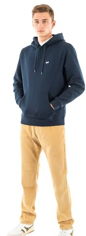 Tommy Jeans Herren Hoodie Regular Fit Flag Fleece mit Kapuze, Blau (Dark Night Navy), XL
