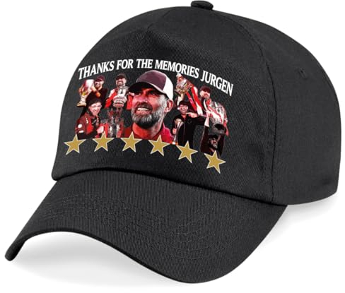 Partisan Liverpool Klopp Cap - Thanks for The Memories Jurgen - Erwachsene Einheitsgröße, Schwarz , One size