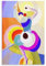 QINGYUAN Sonia Delaunay Flamenco-Tänzerin-Poster, Wandkunst, Poster, Geschenke, Schlafzimmer, Heimdekoration, Bild, Leinwand, Malerei, Poster, 50 x 75 cm