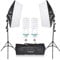 Andoer Softbox Lighting Kit, 5500K Softbox with 135W Light Bulb, Photography Lighting Kit with 50 * 70 cm Softbox, 2m Light Stand, Carry Bag, Softbox Kit for Studio Live Streaming Photography