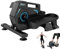 THERUN Mini Crosstrainer, Untertisch Ellipsentrainer mit 8 magnetischen Widerstandsstufen, tragbare Mini Ellipsentrainer, Ellipsen-Beintrainer für Senioren, Büroangestellte (Blau)