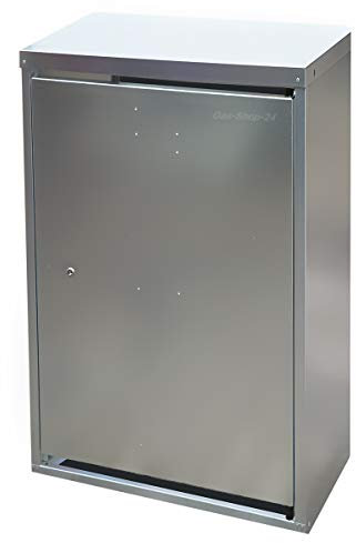 2 x 33 kg Propangas Flaschenschrank/Gasflaschenschrank verzinkt OHNE RÜCKWAND (geeignet für 3-, 5, 10, 11, 19 kg Gasflaschen - Gasschrank Flüssiggas Schutzschrank)