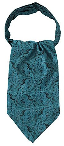 WANYING Herren Krawattenschal Ascotkrawatte Schal Cravat Ties Einfach Schick für Gentleman - Paisley Blau