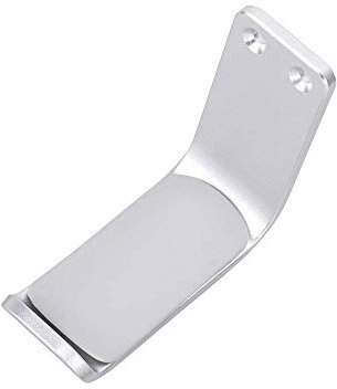 MeetRade Headphone Stand Holder Stick-On Adhesive Hooks Under-Desk Earphone Stand Headset Hanger Mount Aluminum Wallmount Hook Clamp Headphone Desk Hanger (silver)