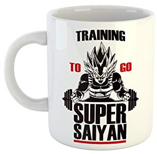 clothinx Kaffeetasse mit Aufdruck Training To Go Super Saiyan