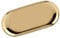 Assiette à Serviettes en métal en Acier Inoxydable Assiette à Fruits Assiette à Snacks Plateau de Rangement pour Bijoux cosmétiques (Golden Small)
