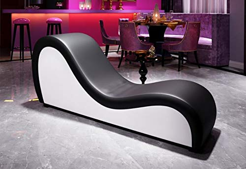 JV Möbel Relaxliege Sofa Chaiselounge Liege Tantra Couch Sessel Designerliege Kunstleder Recamiere XXL - 186 cm
