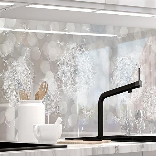 StickerProfis Küchenrückwand selbstklebend Glasoptik - SOMMERWIND - 1.8mm, Versteift, alle Untergründe, Hart PET Material, Premium 60 x 340cm