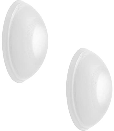 WAGNER Wandpuffer SOG SATINIERT 2-tlg. Set - Durchmesser Ø 30 x 10 mm, hochwertiger Kunststoff, zum Schrauben oder Kleben, schlichtes und elegantes Design - 15233112