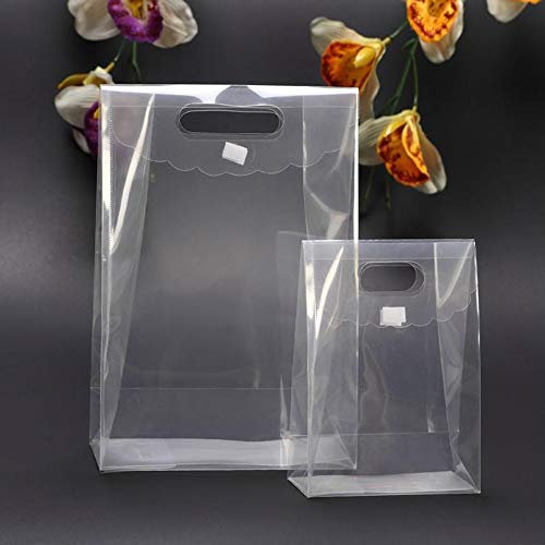 C.X.Y. 24pz Wedding Bag Borsa Regalo Ospiti Evento Matrimonio PVC Trasparente con la Chiusura (MEDIA19CM(L)*8.5CM(P)*26CM(H))