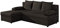 MOEBLO Ecksofa mit Schlaffunktion mit Bettkasten Couch L-Form Polstergarnitur Wohnlandschaft Polstersofa mit Ottomane Couchgranitur - ARON (Dunkelbraun (Sawana 26), Ecksofa Links)
