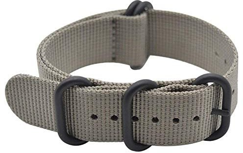 Shieranlee 24mm NATO Strap with Schwarz Schwere Schnalle Nylon NATO Uhrarmband for Spartan Sport Wrist HR Baro/Suunto D5/ Suunto 9 Baro/Suunto Traverse and Any Watches with 24mm Lug
