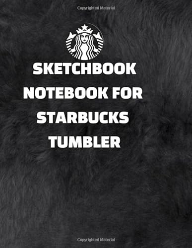 Sketchbook Sketchbookor Starbucks tumbler lover: 8.5x11in(21.5x27.94cm) 120pages Starbucks notebook tumbler in leather-Lam cover