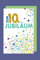 10 Jahre Jubiläum Grußkarte Geschäfts Karte Golddruck Konfetti 16x11cm