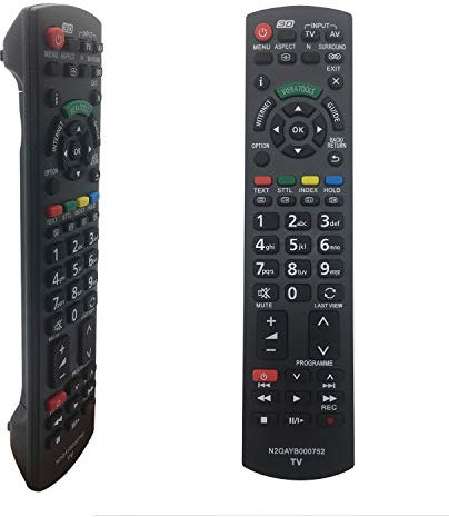 Ersatz Panasonic Fernbedienung N2QAYB000487/N2QAYB000752 für Universal Panasonic Viera TV
