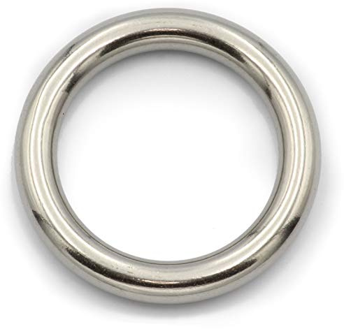3 Stück DIOS24 Ring geschweißt, poliert 8 x 80 mm (Größe und Menge wählbar!) - Edelstahl V4A - Rundring O-Ring Ösenring Edelstahlring