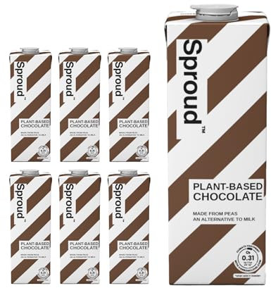 SPROUD - Plant-Based Milk, Low Sugar, Low Carb, High Protein, Long Life, Powered by Peas, Cocoa-rich and Creamy (Chocolate) (6 x 1L)