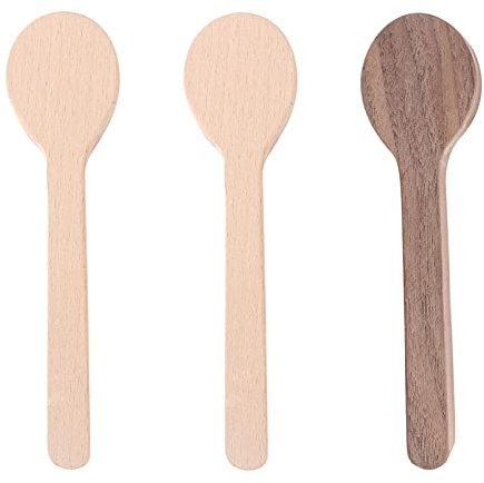 3 Pcs Wood Carving Spoon Unfinished Soft Wooden Carving Blocks for Carving and Whittling for Your First Attempt and Create Personalized Wooden Crafts