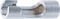 BGS 70988-10 | Spezial-Steckschlüssel-Einsatz, geschlitzt | Antrieb Innenvierkant 10 mm (3/8) | SW 10 mm