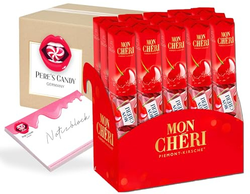 Pere's Candy Bundle für Mon Chéri Thekendisplay 15 x 5(780 g) Mon Chéri Praline Likör-Kirsch-Pralinen Pere's Candy Bundle für