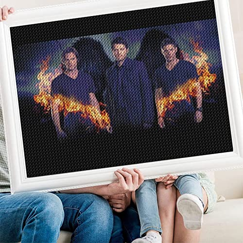 PAWCA Diamond Painting, supernatural DIY 5d Diamant Painting Bilder, Diamant malerei Kits Malen nach Zahlen Wohnzimmer Bilder für die Inneneinrichtung(Runder Diamant30x40cm)