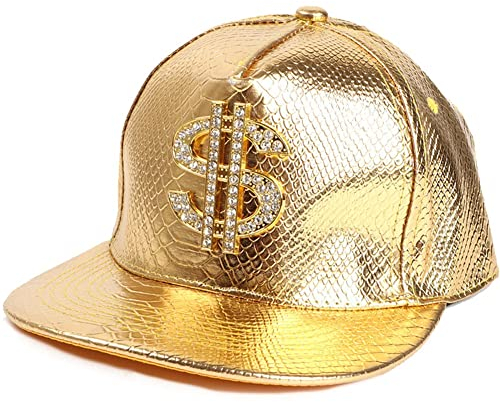 Hip-hop-Hut, Flachhut, Cap, Dollar Sign Baseball Cap, Verstellbarer Schnapphut Für Männer Und Frauen