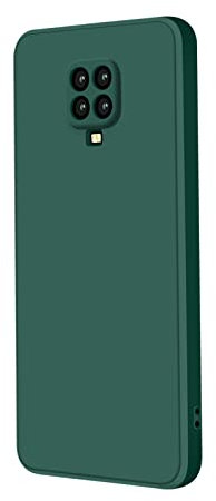 AK Funda para Xiaomi Redmi Note 9S / 9Pro / 9Pro MAX,Funda de Liquida Silicona con Forro de Microfibra Suave para Redmi Note 9 Pro/9S/9Pro MAX 6.67 (Verde Oscuro)