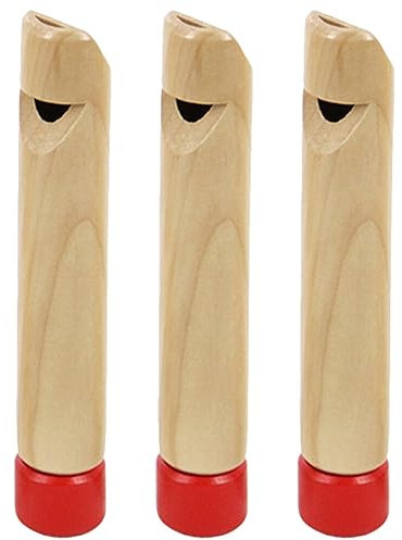 Totority 3 Stück Zugpfeifen, Holzspielzeug Holzzüge Spielzeug für Kinder Holzflöten Kinderspielzeug Holzzugpfeife für Kinder Partygeschenke