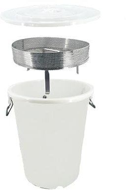 Schmelzkombi Dampfwachsscmelzer aus Kunsstoff mit Edelstahl FIltereinsatz zum Waben ausschmelzen für Deutsch Normal Zander und Dadant Rähmchen