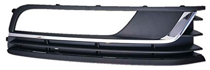 HZ-DESIGN Lüftungsgitter Rechts Gitter für Nebelscheinwerfer NSW Trendline mit Chromleiste kompatibel mit Passat 3C B7