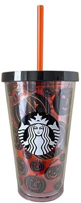 STARBUCKS Exklusive limitierte Auflage 2023, 473 ml, Grande Pumpkin Tumbler – Halloween