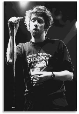 Monyanjm Shane MacGowan Vintage Gig Fotodruck Poster für Geschenke Zuhause Schlafzimmer Wohnzimmer Büro dekorativ ungerahmt 50 x 75 cm