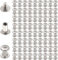 INCREWAY Remaches de acoplamiento chapados en níquel de 5 mm x 8 mm, 72 unidades