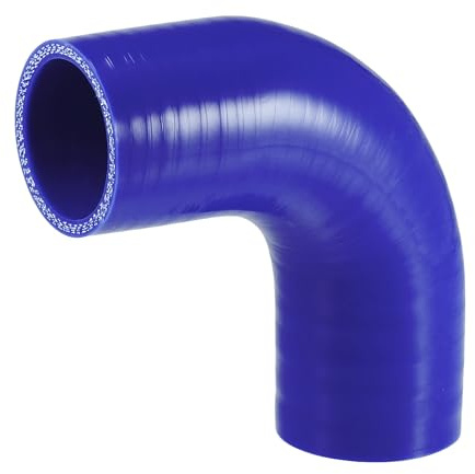 QUARKZMAN Tuyau En Silicone 1pc Résistant Chaleur Voiture 90 Degrés | Longueur 90mm, Epaisseur 5mm, Temp -60°C À 300°C, Pression 1Mpa, Usage Pour Liquide, Huile, Frein, Antigel, État Neuf