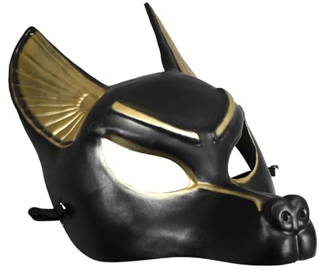 HOLIDYOYO Anubis-Maske Halloween-Maske Tanzparty-Requisite Dekorative Masken Cosplay Venezianische Masken Retro-Cosplay-Maske Retro-Maske Maskerade-Maske Venezianische Maske