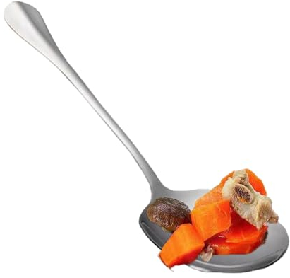 de acero inoxidable, cucharas grandes para servir comida | Cucharas de arroz extra grandes - Utensilios para servir ensaladas, cubiertos de cocina, cuchara de metal para servir ensaladas, pastas, plat