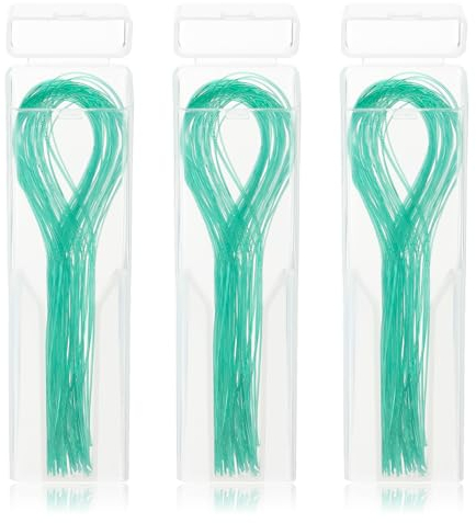 Enhebradores De Hilo Dental De 150 Unidades Enhebrador De Hilo Dental De Limpieza Profunda para Aparatos Ortopédicos Puentes E Implantes (Paquete De 3, Verde)