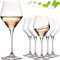 IMPERIAL Weißweingläser 370ml Serie 'Rom' Set 6-Teilig Rieslinggläser aus Crystalline Glas Weinglas Spülmaschinenfest