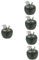 Alipis 5st Apfel-weihnachtsschmuck Apfeldekor Sammelbare Verzierung Weihnachtsäpfel Dekoration Tischapfelverzierung Apfel Dekoration Natürliches Apfelhandwerk Sammelbare Früchte Legierung