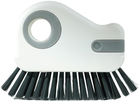 EIHI Multifunktions-Fensterschienen-Reinigungsbürste Besteht 2-In-1-Rillen-Reinigungsbürste 2-In-1-Multifunktions-Reinigungsbürste Fugenreiniger-Griffbürste Für Schiebetürschienen