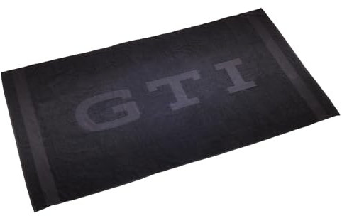 Volkswagen 3A4084501 Badetuch GTI Strandtuch Handtuch Badelaken 180x100cm schwarz
