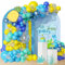 Geburtstags Sponge Luftballon Bogen Girlanden Set 155 Stück Latexballons Schwamm ballons Partydekorationen Schwamm Themenparty Zubehör