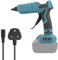 Cordless Hot Glue Gun Compatible with Makita 18V Battery (No Battery), 100W, 100-200℃, Dual Power Supply, Fast Preheating Glue Gun with 10pcs 11mm Glue Sticks for DIY Craft, Home Repair