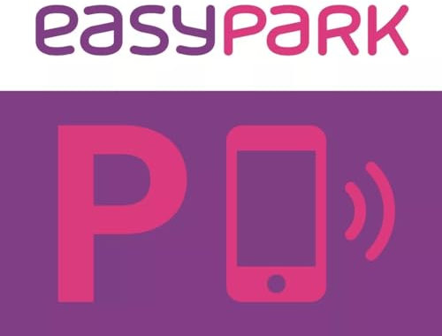 StampaGenerale® - 4 Adesivi EasyPark in PVC Compatti e Resistenti Perfetti per Chi Usa l’App di Parcheggio Facili da Applicare su Vetro Interno (5x4 Cm)