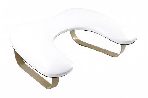 WONEDIRR Handauflage Nagelstudio: Goldener Bogen U-Förmig Wrist Rest - 45°Schräge Unterstützung - Weicher und Elastischer Schwamm Handgelenkauflage für Handablage Nagelstudio