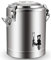 Dispensador de bebidas aislado de acero inoxidable, termo frío y caliente de 20 litros con espiga para té, café, agua, bebidas heladas, aislamiento de 20 horas