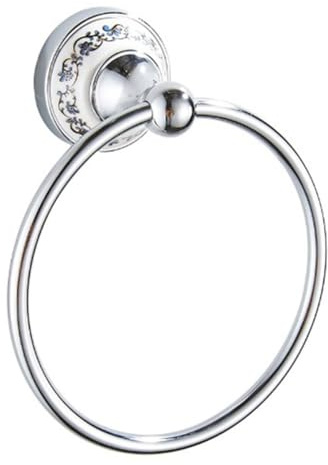 ZYNCUE Bathroom Towel Ring Stainless Steel Towels Holder European Porcelain Wall Mounted Towel Rack Bathroom Accessories Washable Pre-Motor Filter Washable Microfiber Pads