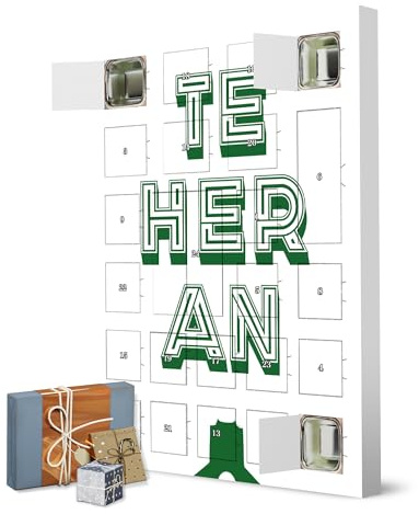 Adventskalender zum Selbstbefüllen Teheran Typo artboxONE Adventskalender Städte
